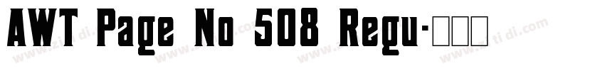 AWT Page No 508 Regu字体转换